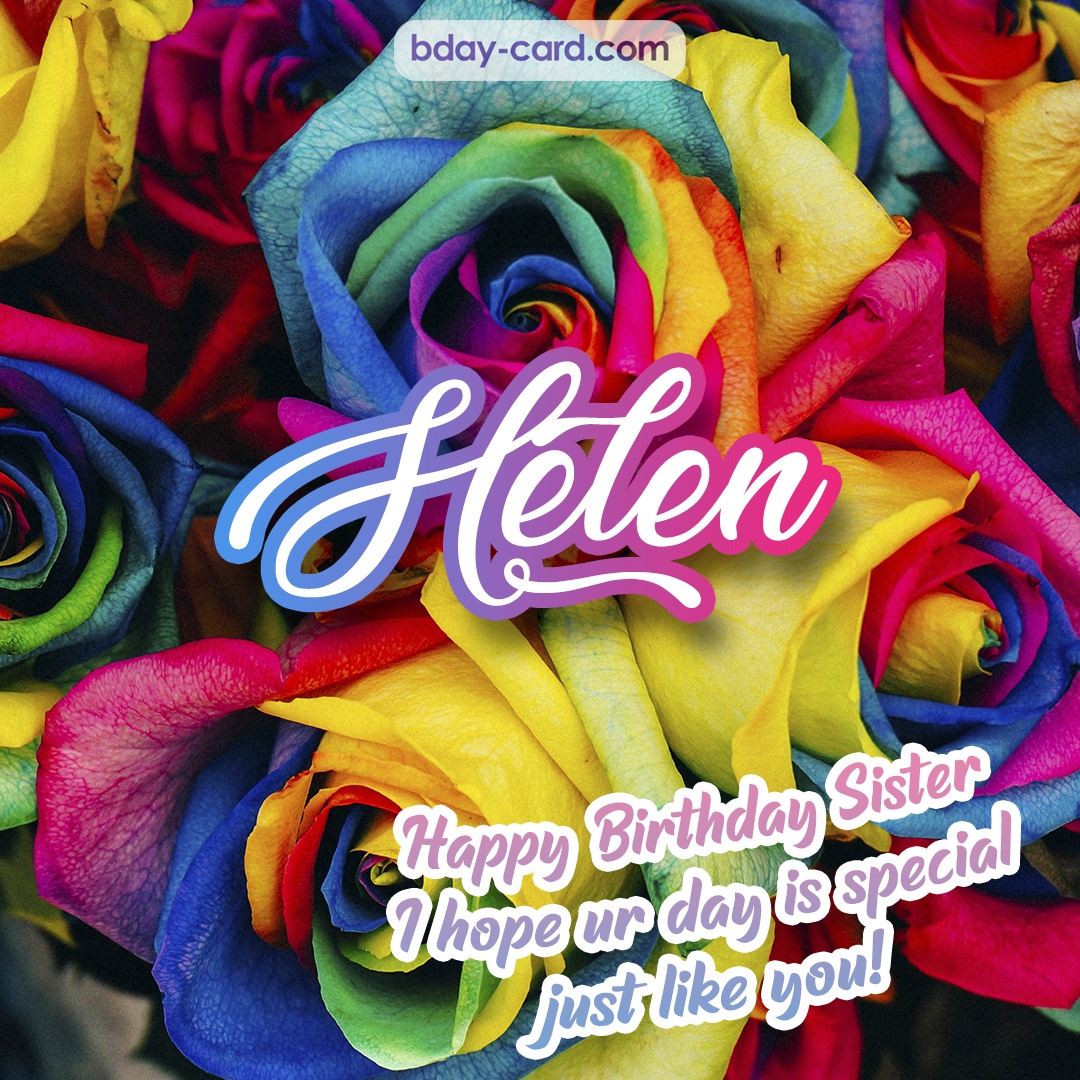 Happy Birthday pictures for sister Helen