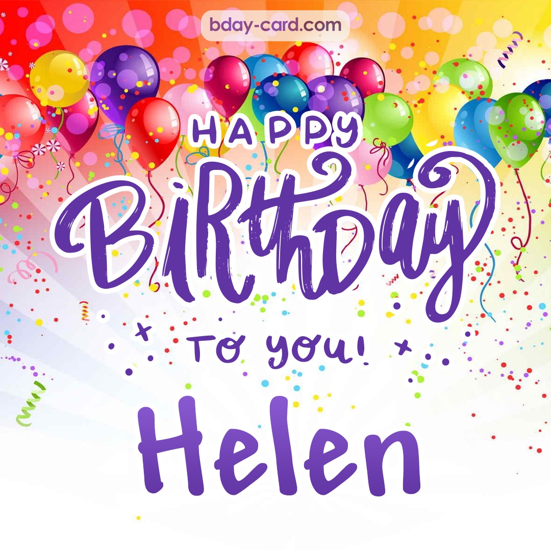 Beautiful Happy Birthday images for Helen
