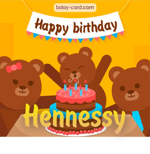 Bday images for Hennessy with bears