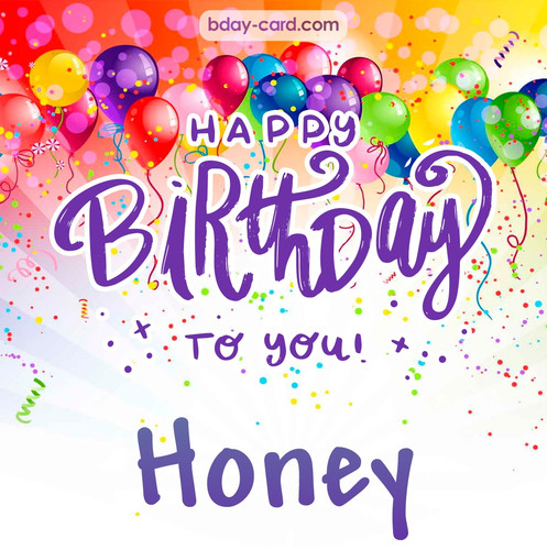Beautiful Happy Birthday images for Honey