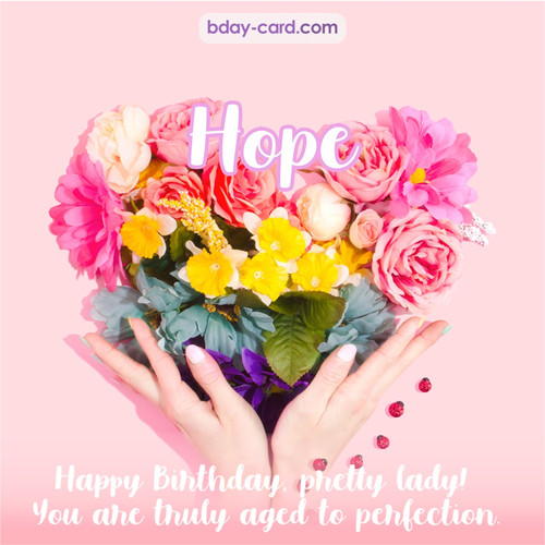 Birthday pics for Hope with Heart of flowers