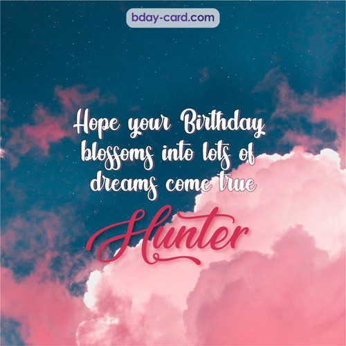 Birthday pictures for Hunter with clouds