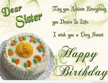 Happy birthday sister with quotes wishes