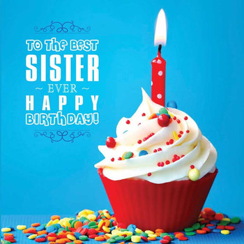 Happy birthday sister recordable greeting card by uc voice