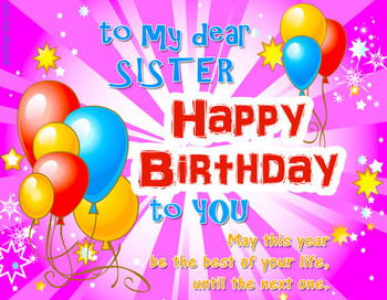 Happy birthday sister ecards pictures amp gifs