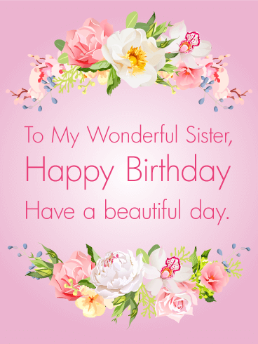 Happy birthday images For Sister💐 - Free Beautiful bday cards and ...