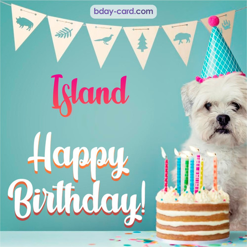 Happiest Birthday pictures for Island with Dog