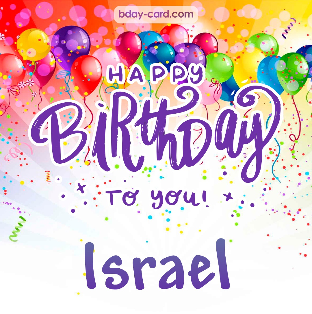 Birthday images for Israel 💐 — Free happy bday pictures and photos