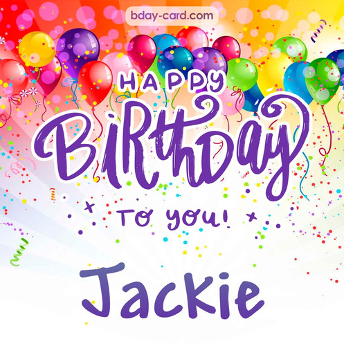 Beautiful Happy Birthday images for Jackie