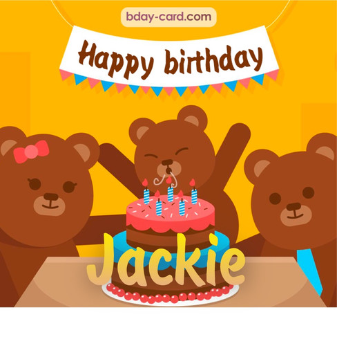 Bday images for Jackie with bears