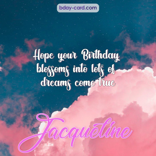 Birthday pictures for Jacqueline with clouds