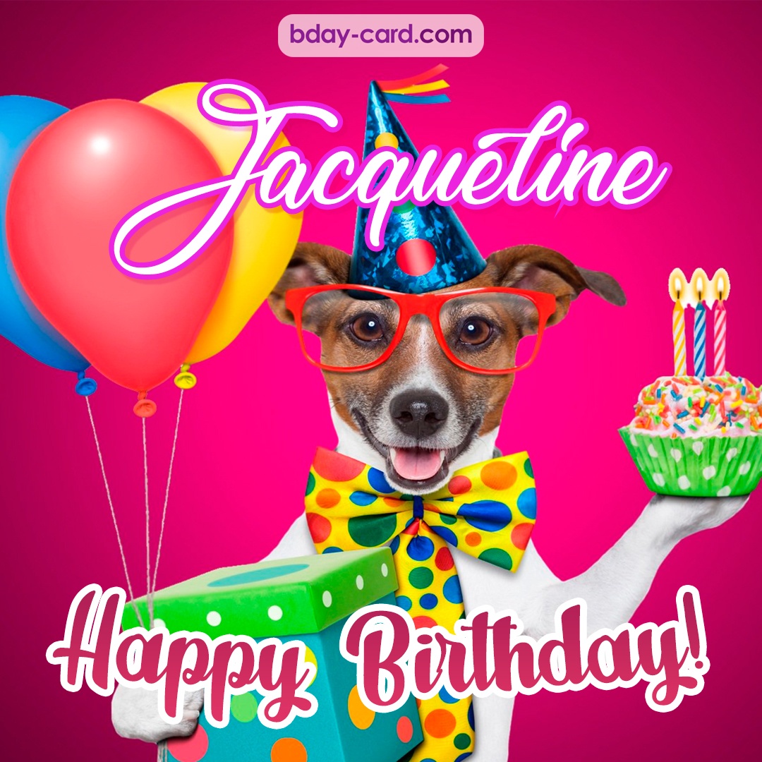 Greeting photos for Jacqueline with Jack Russal Terrier