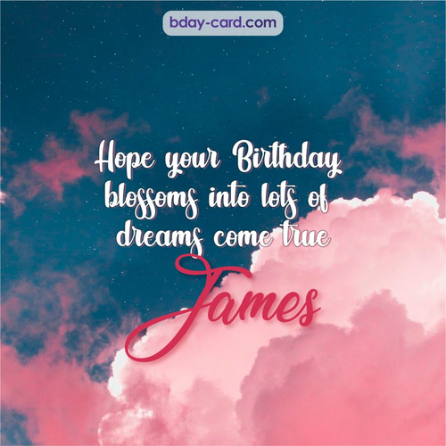 Birthday pictures for James with clouds