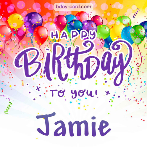 Beautiful Happy Birthday images for Jamie