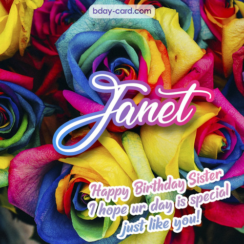 Happy Birthday pictures for sister Janet