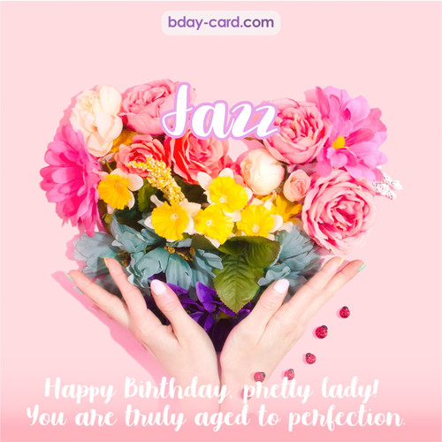 Birthday pics for Jazz with Heart of flowers