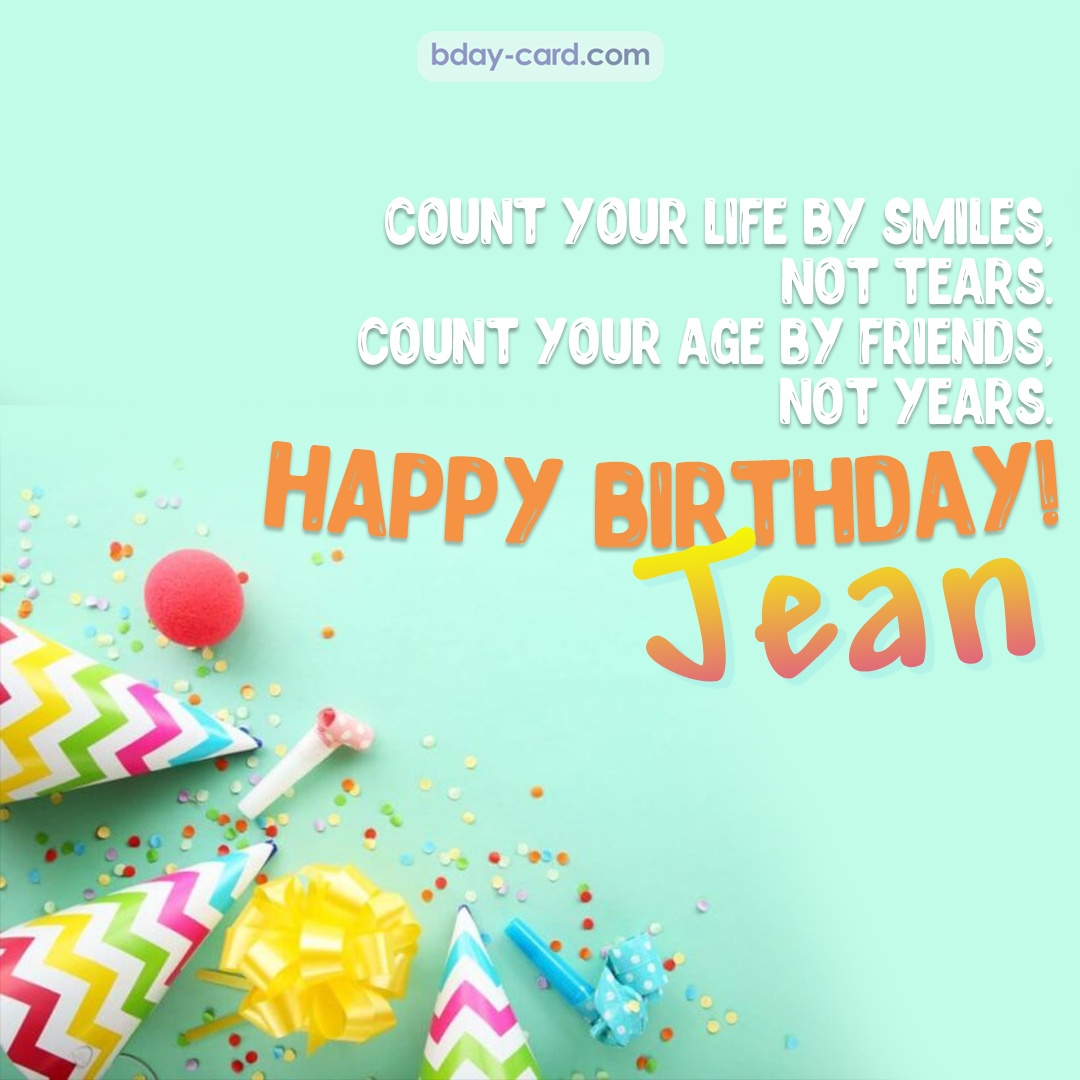 Birthday pictures for Jean with claps