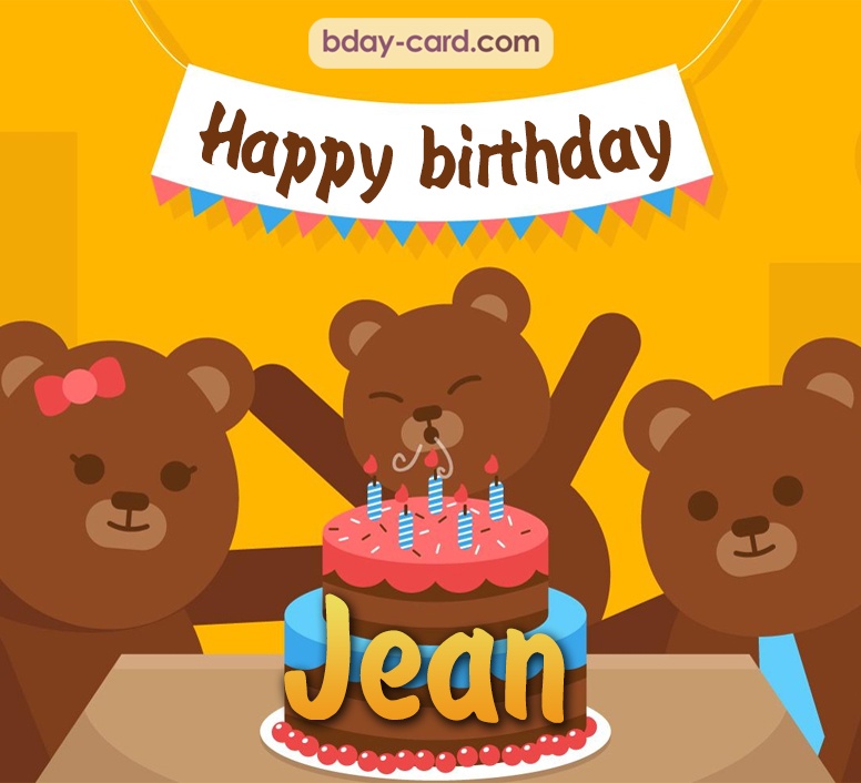 Bday images for Jean with bears