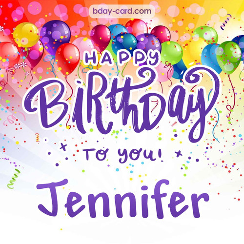 Beautiful Happy Birthday images for Jennifer