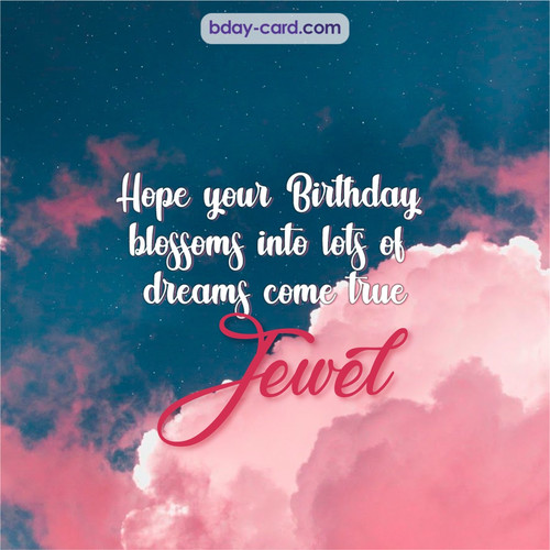 Birthday pictures for Jewel with clouds