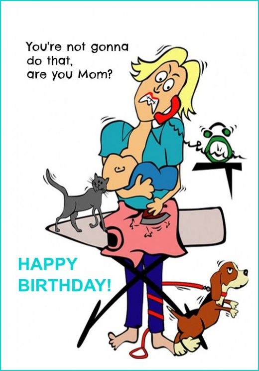Funny happy birthday wishes for mom💐 