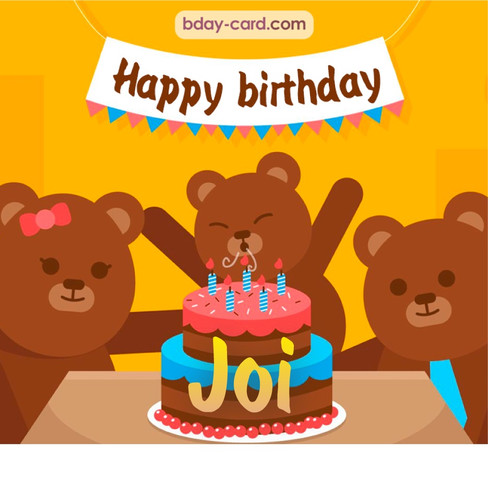 Bday images for Joi with bears