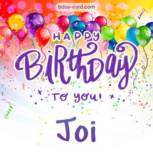 Beautiful Happy Birthday images for Joi