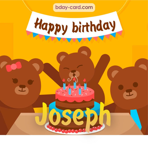 Bday images for Joseph with bears