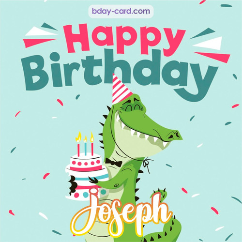 Happy Birthday images for Joseph with crocodile