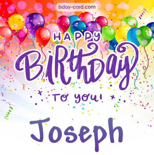 Beautiful Happy Birthday images for Joseph