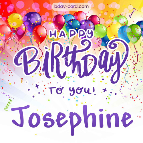 Beautiful Happy Birthday images for Josephine