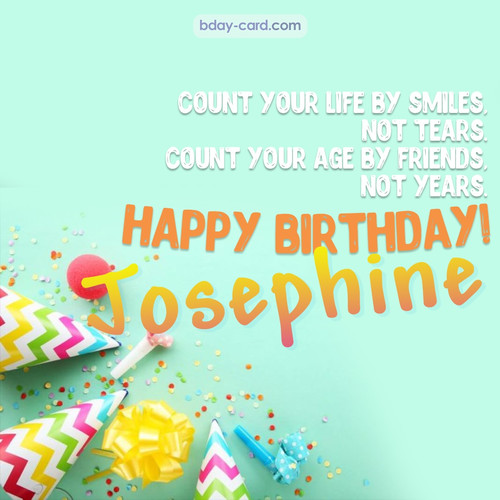 Birthday pictures for Josephine with claps