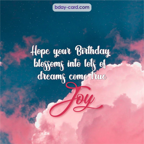 Birthday pictures for Joy with clouds