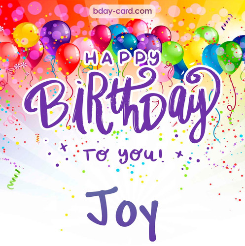 Beautiful Happy Birthday images for Joy