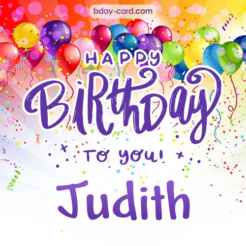 Beautiful Happy Birthday images for Judith