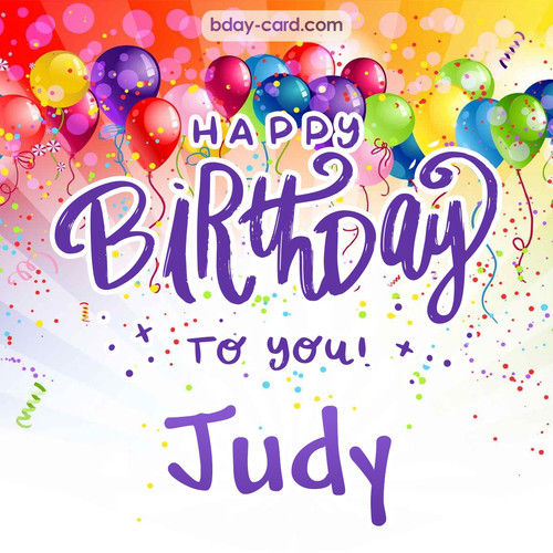 Beautiful Happy Birthday images for Judy