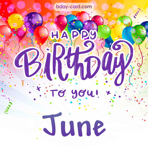 Beautiful Happy Birthday images for June