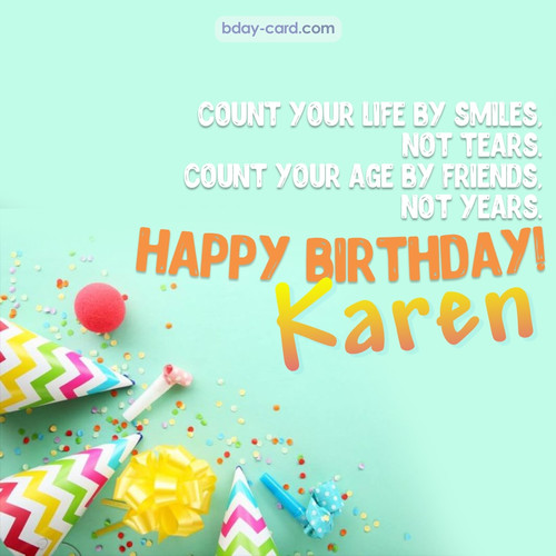 Birthday pictures for Karen with claps