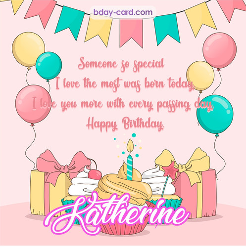 Greeting photos for Katherine with Gifts