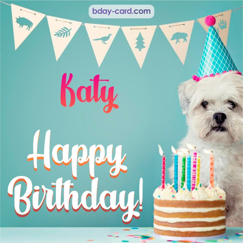 Happiest Birthday pictures for Katy with Dog