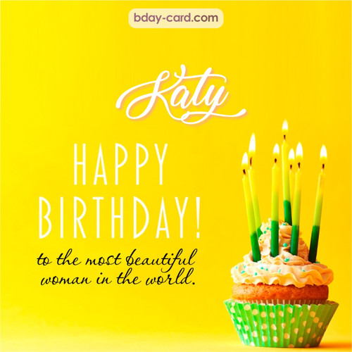 Birthday pics for Katy with cupcake