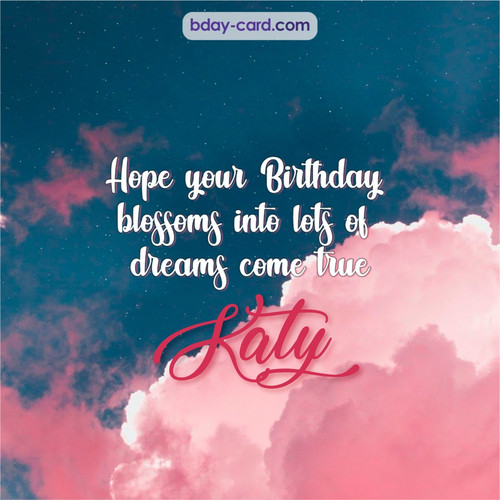 Birthday pictures for Katy with clouds