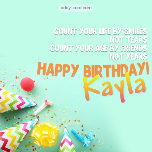 Birthday pictures for Kayla with claps