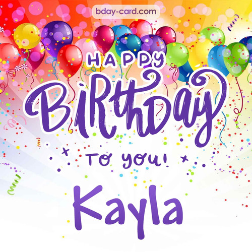 Beautiful Happy Birthday images for Kayla