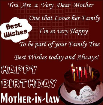 You are a very dear mother one that loves her family happy