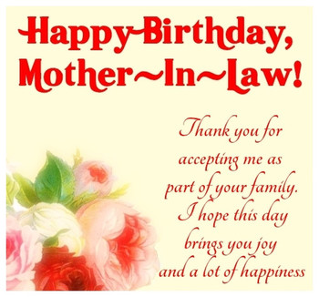 Happy birthday mother in law floral ecard greetingshare