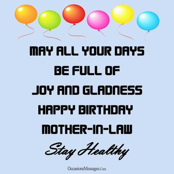 Birthday wishes for mother in law occasions messages