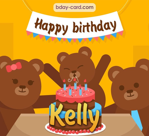 Bday images for Kelly with bears
