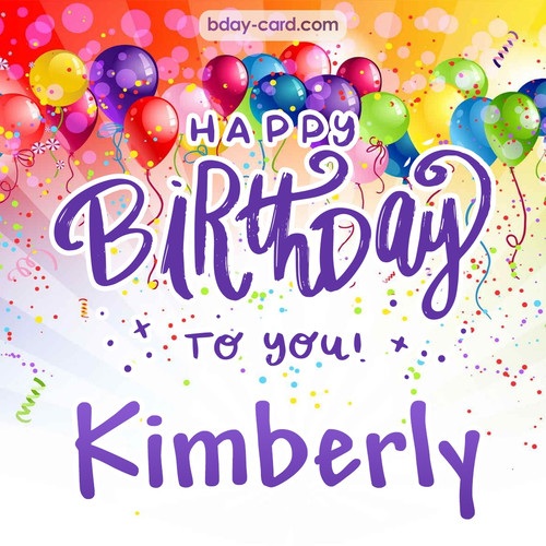 Beautiful Happy Birthday images for Kimberly