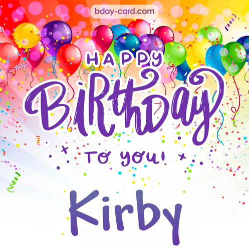 Beautiful Happy Birthday images for Kirby